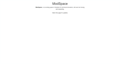 Desktop Screenshot of modspace.net